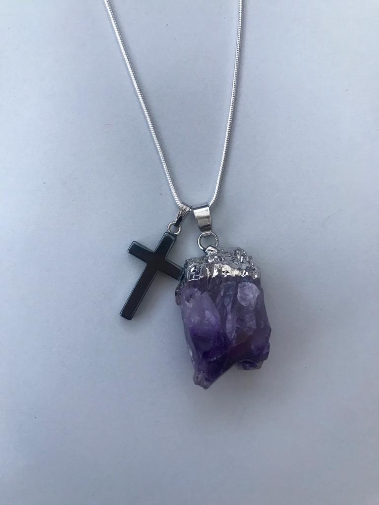 Amethyst & Hematite Necklace
