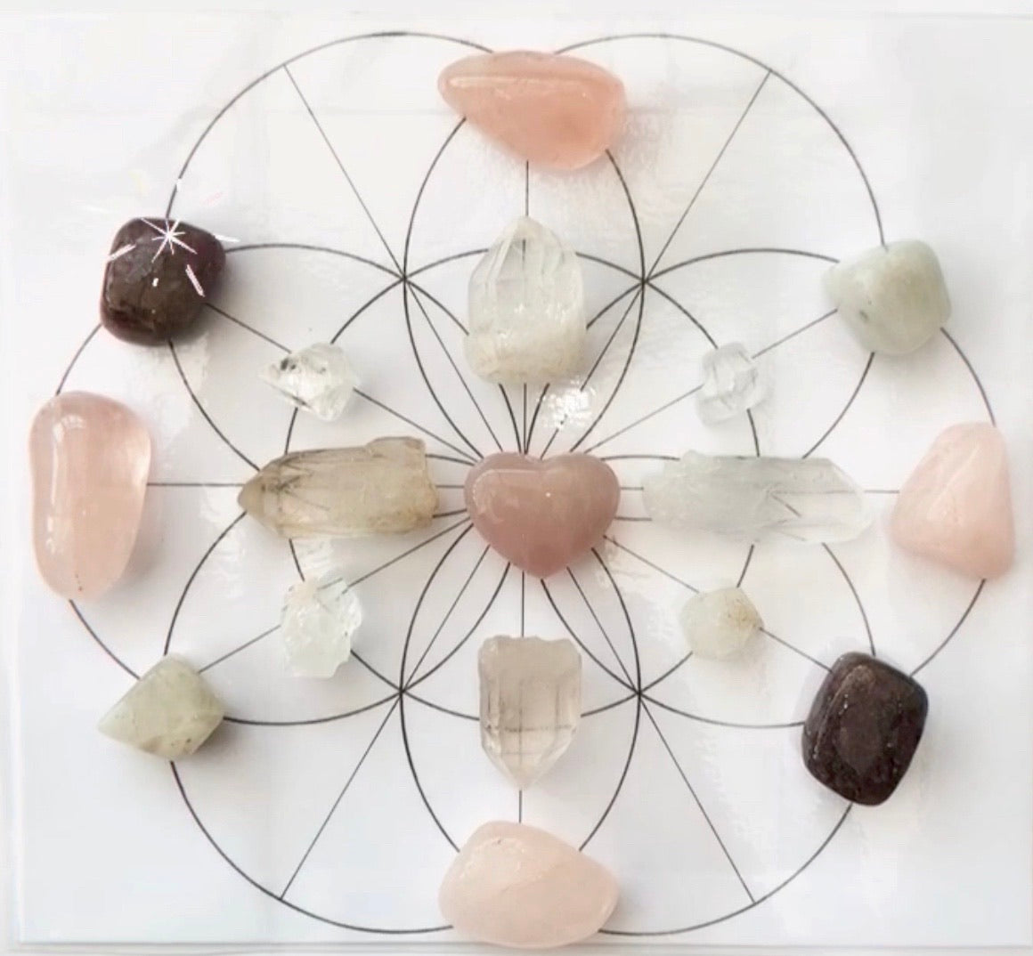 Manifest Love - Rose Quartz Heart