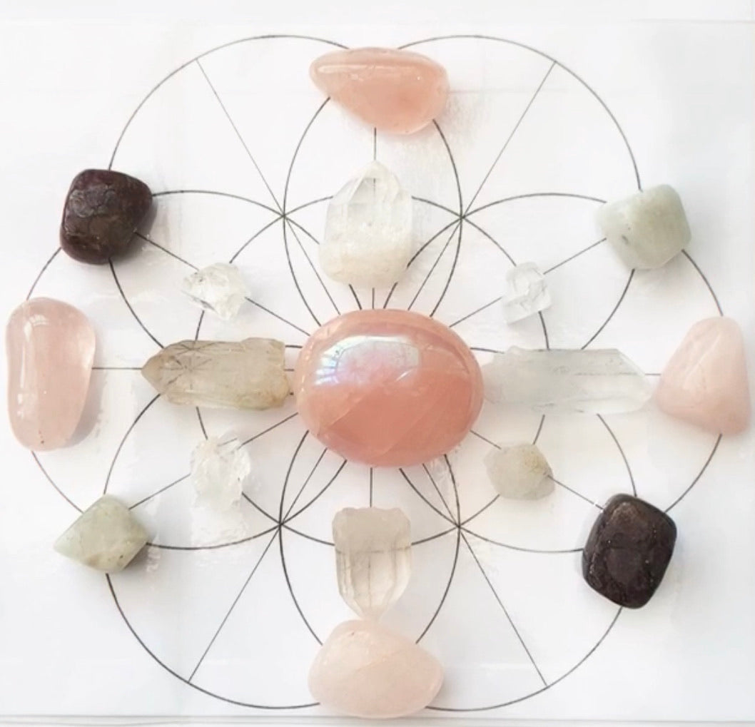 Manifest Love - Large Rose Aura Quartz
